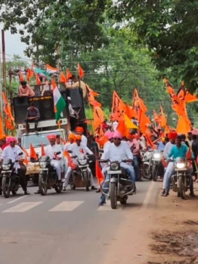 Pendra Road में निकाली गयी वीर दुर्गा दास जयंती की भव्य रैली